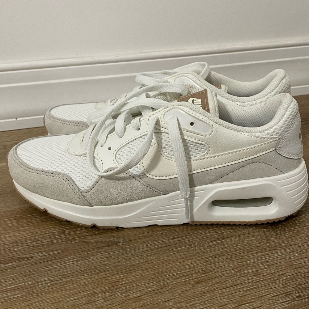Nike White Mesh Low-Top Sneakers